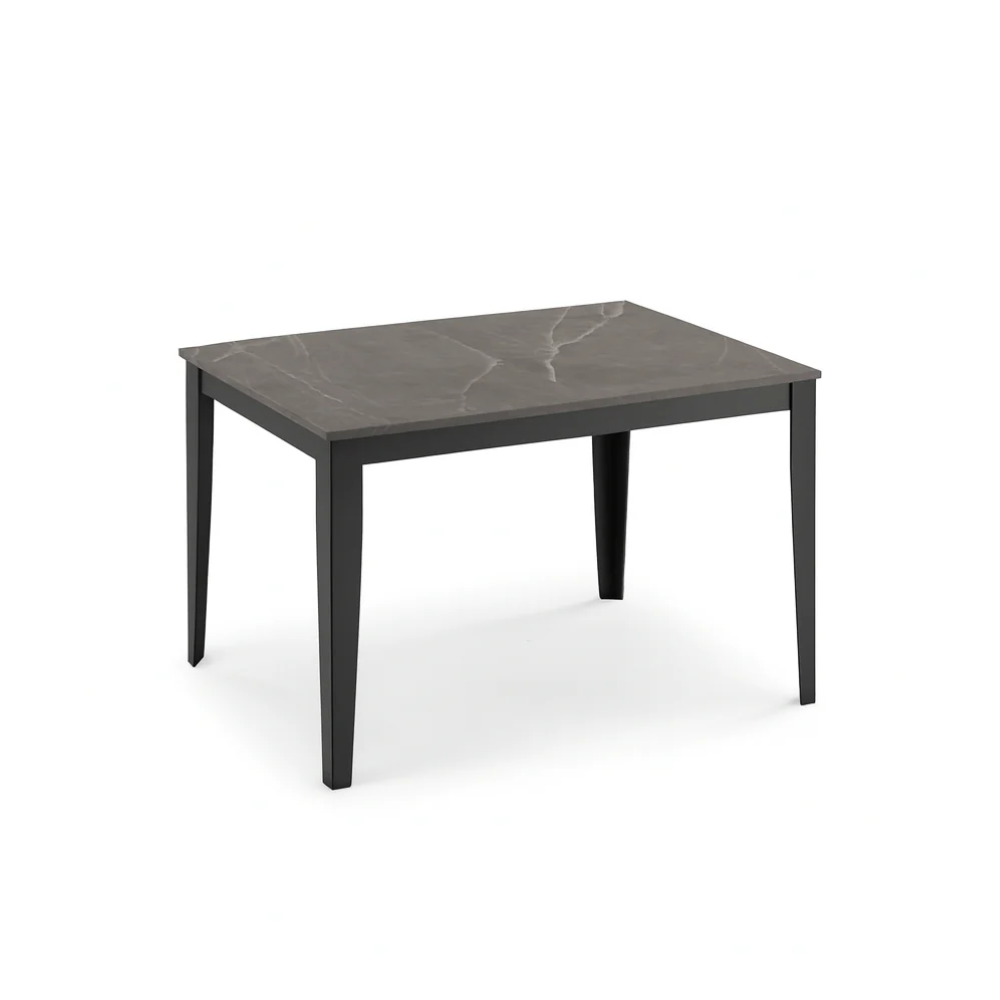Novara 130 - Tavolo allungabile gambe nere Made in Italy