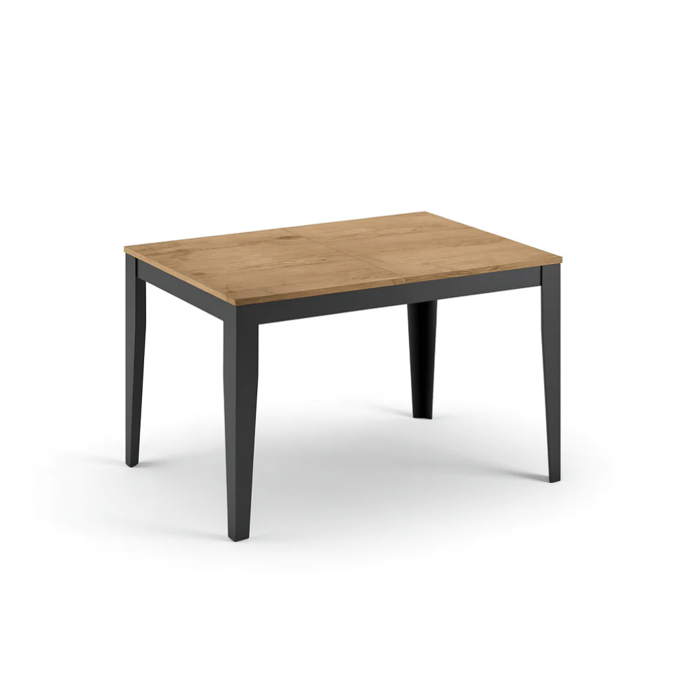 Novara 130 - Tavolo allungabile gambe nere Made in Italy