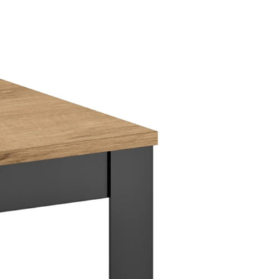 Novara 130 - Tavolo allungabile gambe nere Made in Italy