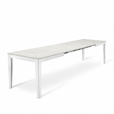 Novara 130 - Tavolo allungabile gambe bianche Made in Italy