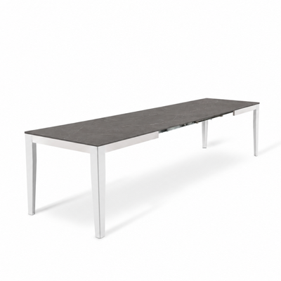 Novara 130 - Tavolo allungabile gambe bianche Made in Italy