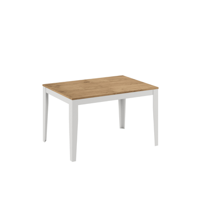 Novara 130 - Tavolo allungabile gambe bianche Made in Italy