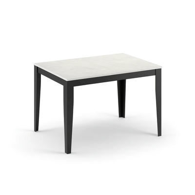 Novara 156 - Tavolo allungabile gambe nere Made in Italy