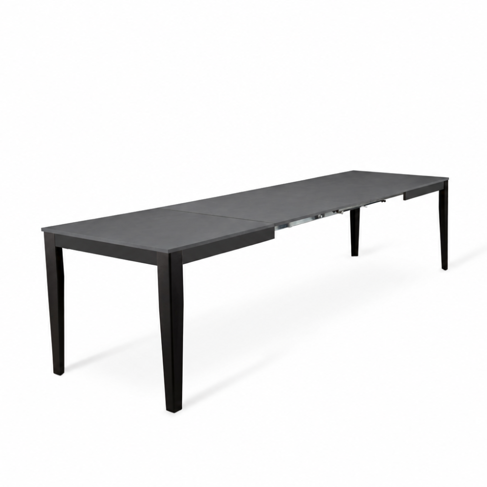 Novara 156 - Tavolo allungabile gambe nere Made in Italy