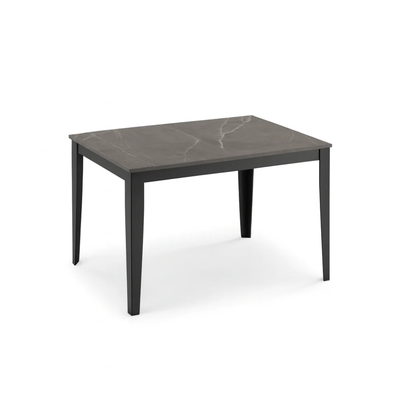 Novara 156 - Tavolo allungabile gambe nere Made in Italy