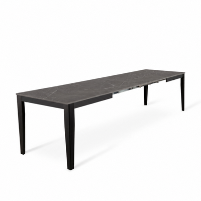 Novara 156 - Tavolo allungabile gambe nere Made in Italy