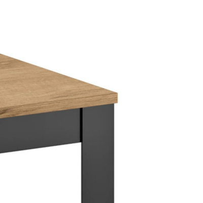 Novara 156 - Tavolo allungabile gambe nere Made in Italy