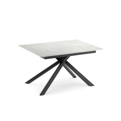 Trento - Tavolo allungabile gambe nere Made in Italy